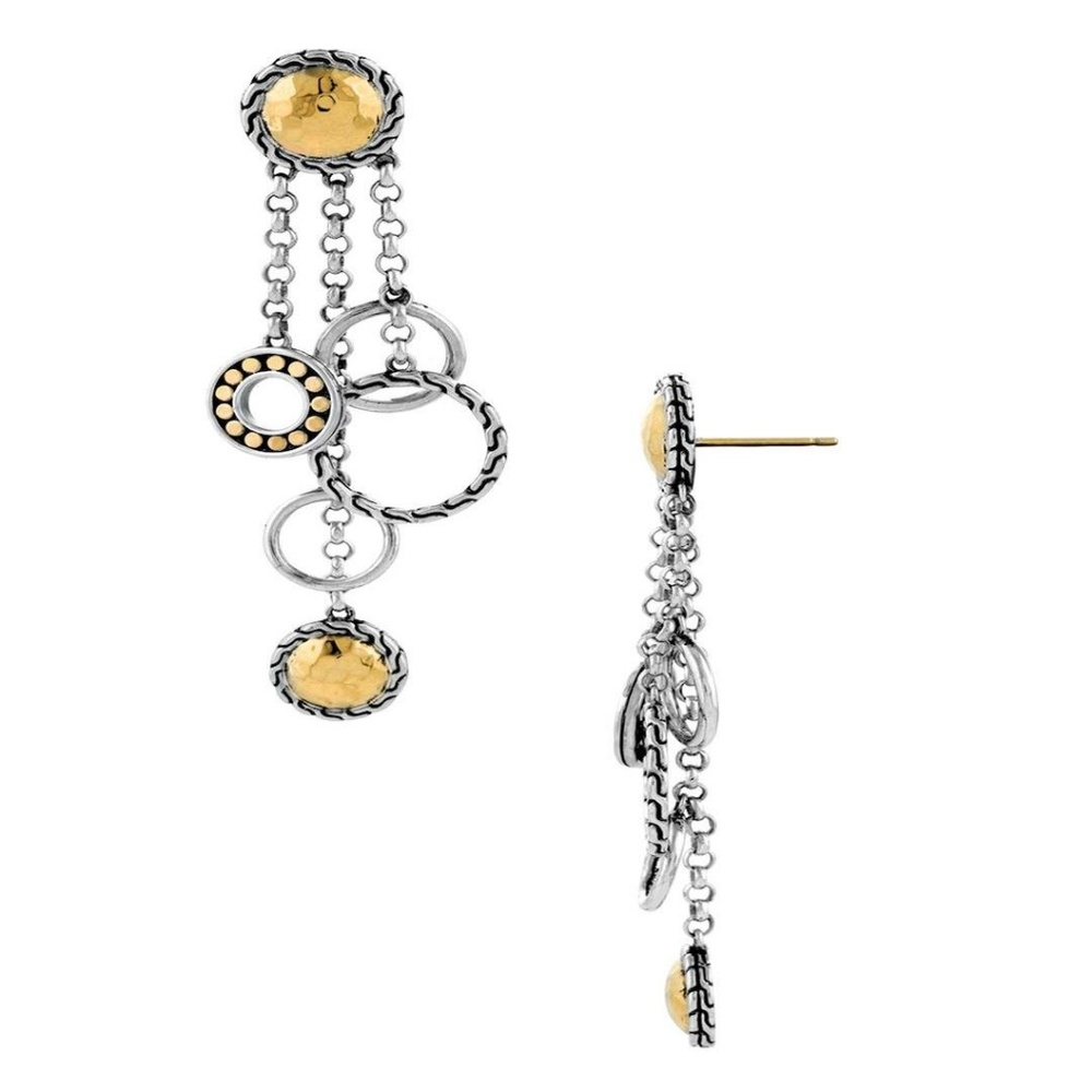 John Hardy Palu Chandelier Earrings w Pouch